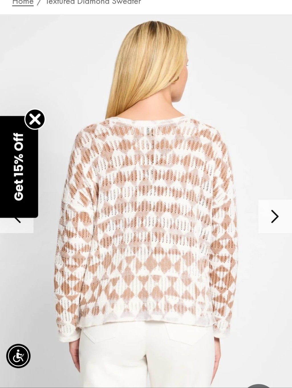 Nic + Zoe Cotton Open Stitch Sweater Size 3x Nwt — image 2 of 4